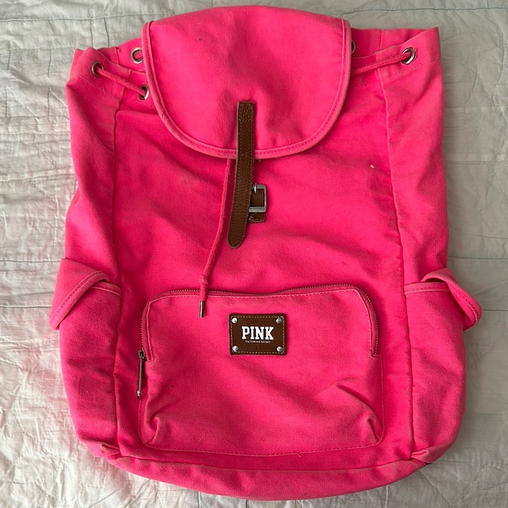 PINK Victoria's Secret Bright Pink Backpack